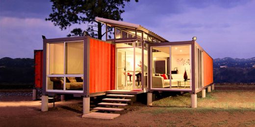 A house made of a shipping container